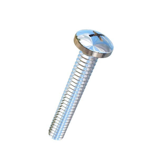 Allied Titanium #4-40 x 3/4 in Phillips Pan Machine Screw, Plain Titanium 0001554 - main